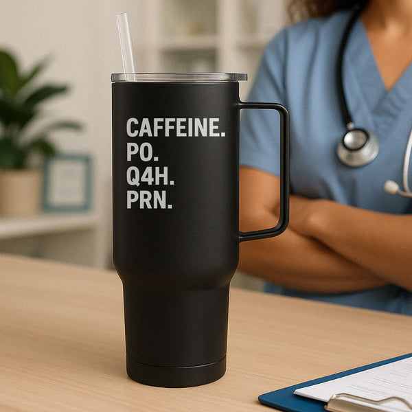 Caffeine PO Q4H PRN Tumbler