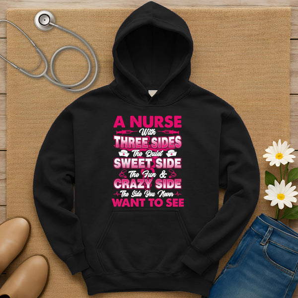 A Nurse With Three Sides Hoodie