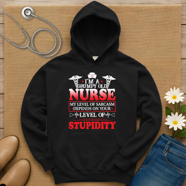 I Am A Grumpy Old Nurse Hoodie