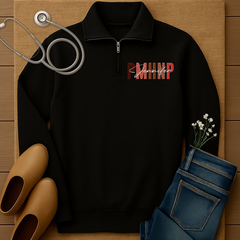 Personalized Embroidered PMHNP Sweatshirt