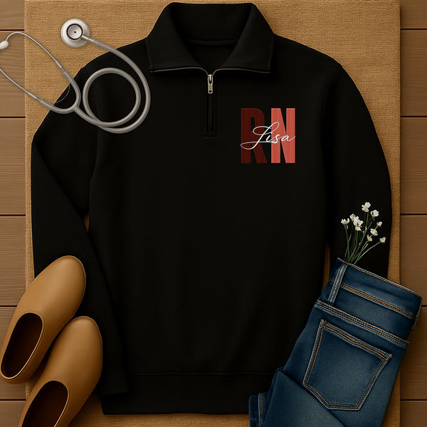 Personalized Embroidered RN Sweatshirt