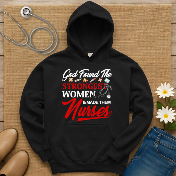 God Found The Strongest Women Hoodie