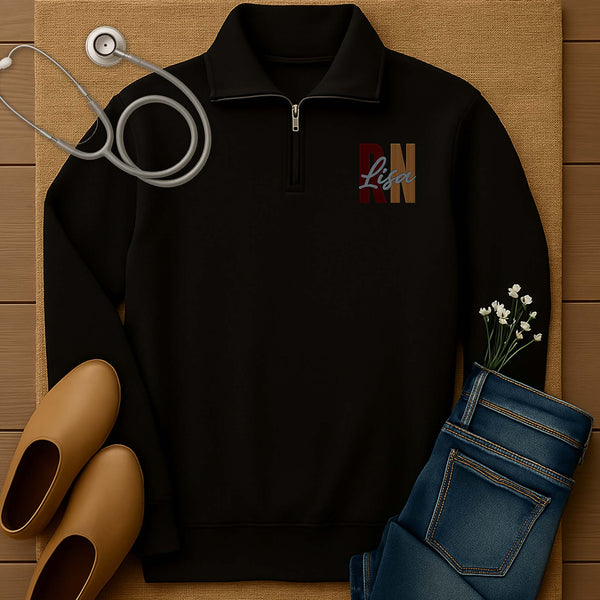 Personalized Embroidered RN Sweatshirt