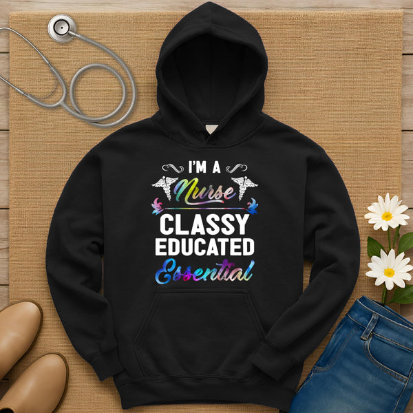 Classy Educated Essential Hoodie