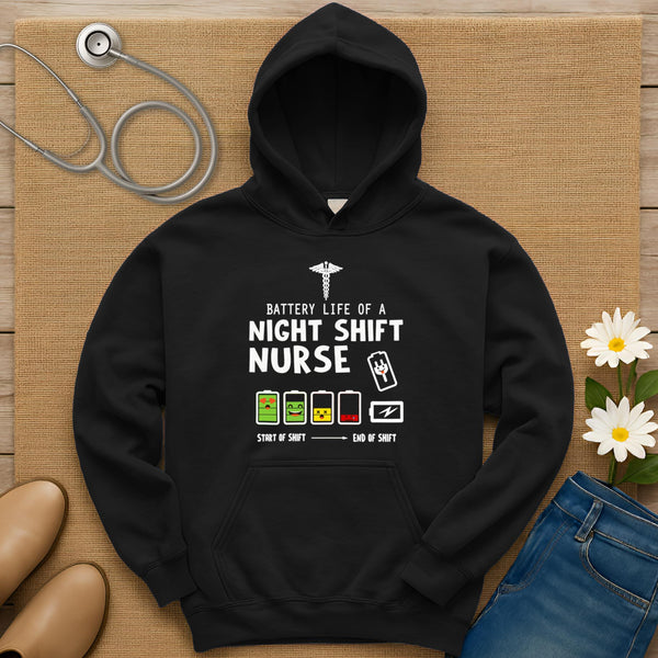 Battery Life Of A Night Shift Hoodie