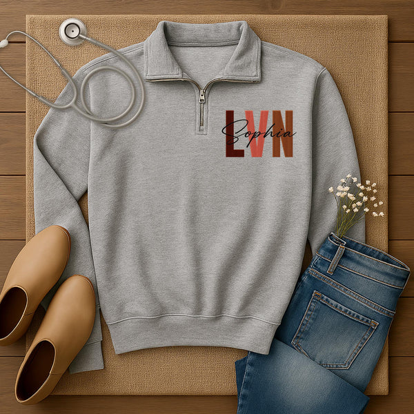 Personalized Embroidered LVN Sweatshirt