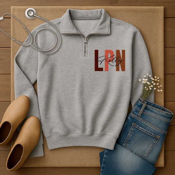 Personalized Embroidered LPN Sweatshirt