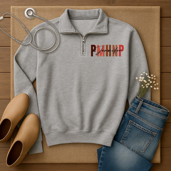 Personalized Embroidered PMHNP Sweatshirt