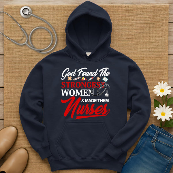 God Found The Strongest Women Hoodie