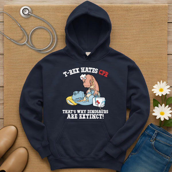T-Rex Hates CPR Hoodie