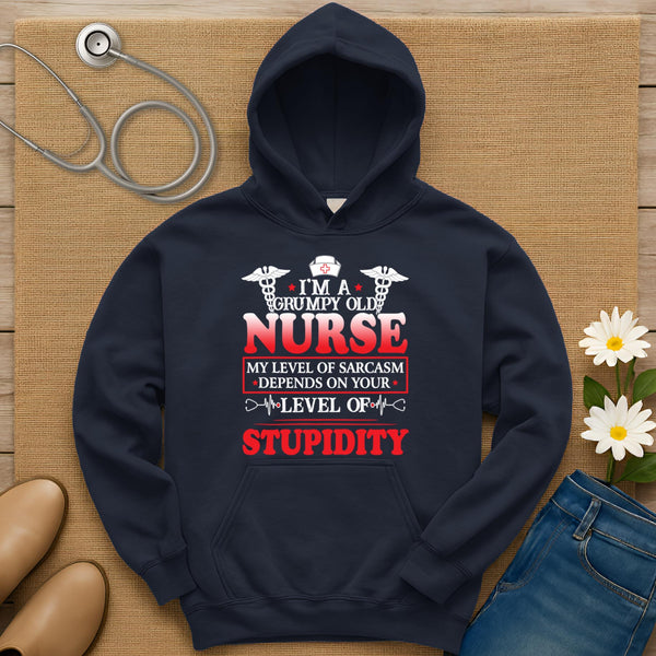 I Am A Grumpy Old Nurse Hoodie