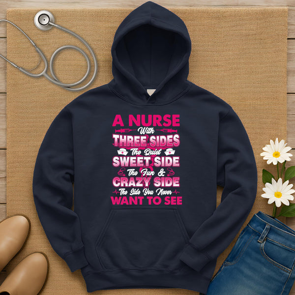 A Nurse With Three Sides Hoodie