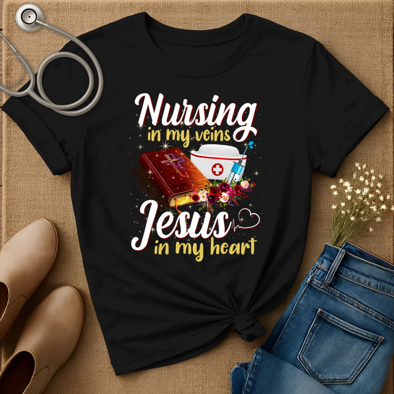 Nursing In My Veins T-Shirt