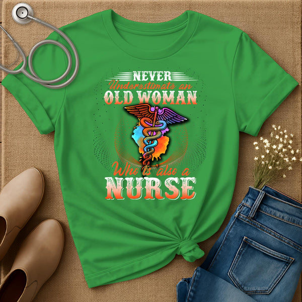 Never Underestimate An Old Woman T-Shirt