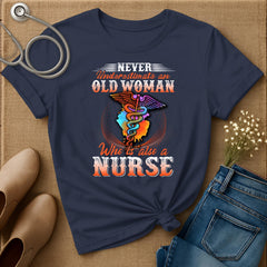 Never Underestimate An Old Woman T-Shirt