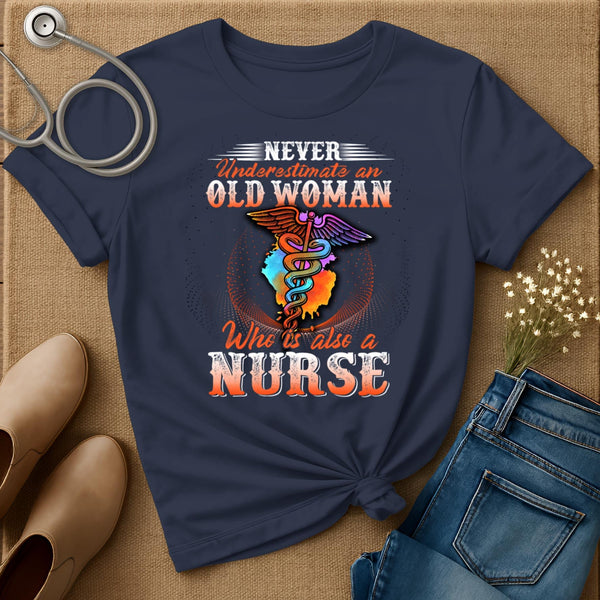 Never Underestimate An Old Woman T-Shirt