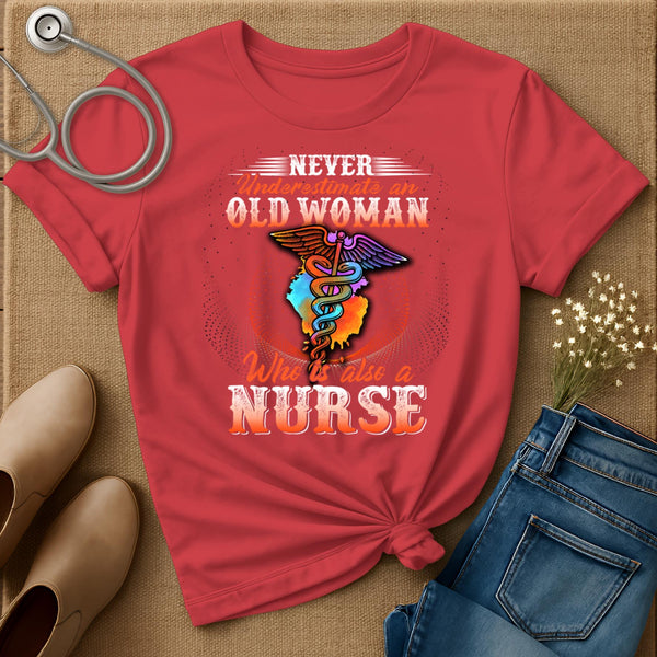 Never Underestimate An Old Woman T-Shirt