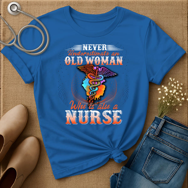 Never Underestimate An Old Woman T-Shirt