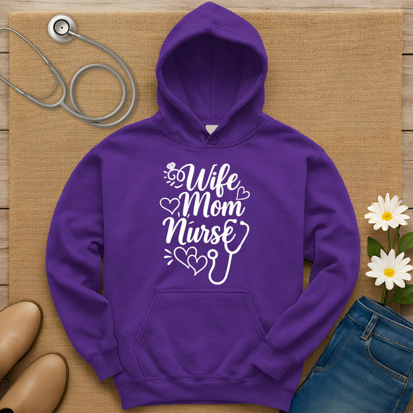 Wife Mom Nurse Hoodie