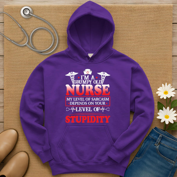 I Am A Grumpy Old Nurse Hoodie