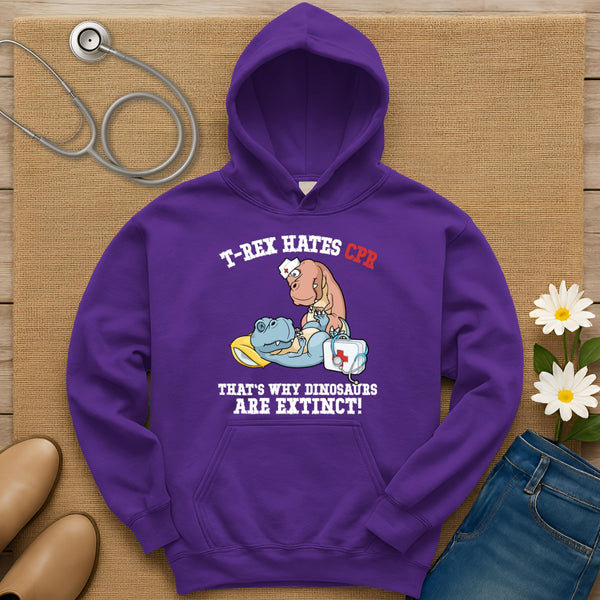 T-Rex Hates CPR Hoodie