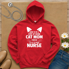 Born To Be A Stay At Home Cat Mom Hoodie