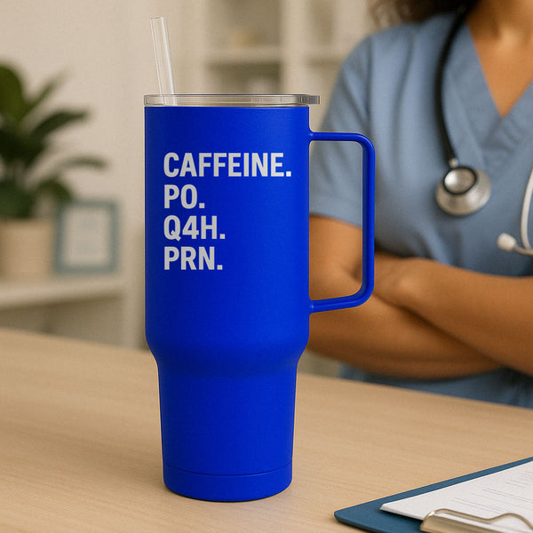 Caffeine PO Q4H PRN Tumbler