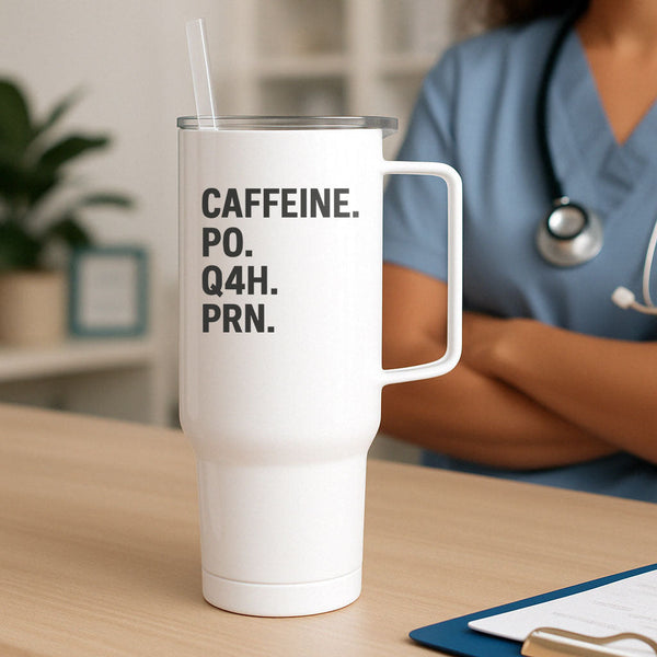Caffeine PO Q4H PRN Tumbler
