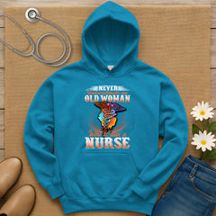 Never Underestimate An Old Woman Hoodie