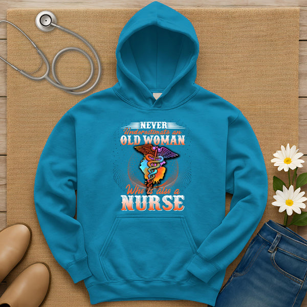 Never Underestimate An Old Woman Hoodie