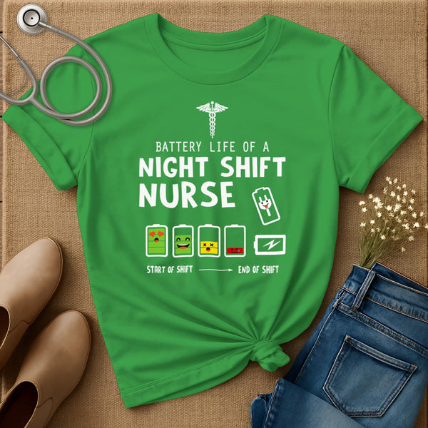 Battery Life Of A Night Shift T-Shirt