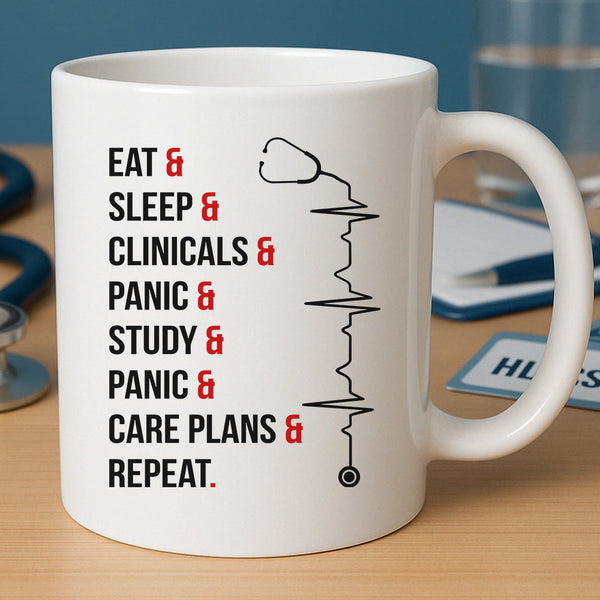 Eat Sleep Repeat Mug