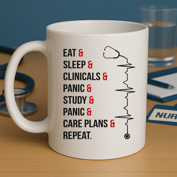 Eat Sleep Repeat Mug