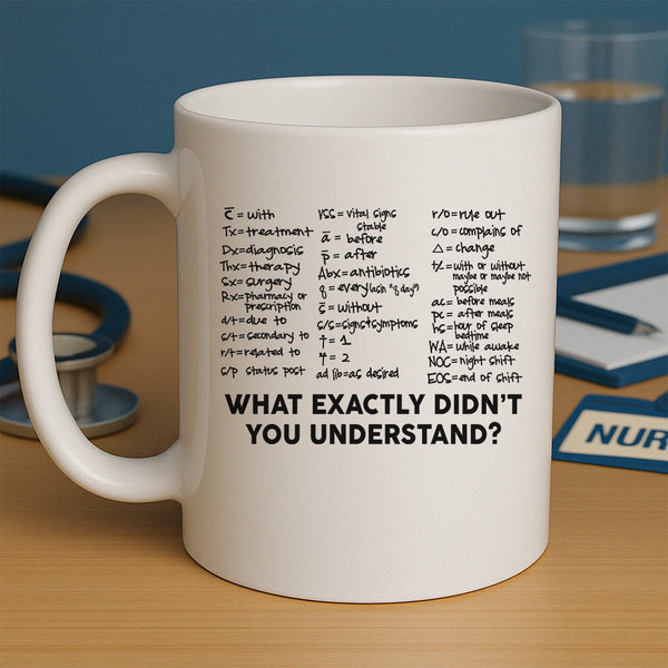 Nurse Acronyms Mug