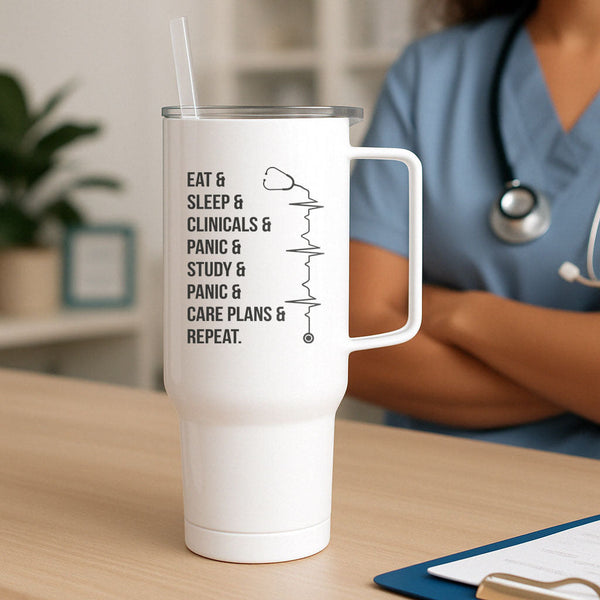 Eat Sleep Repeat Tumbler